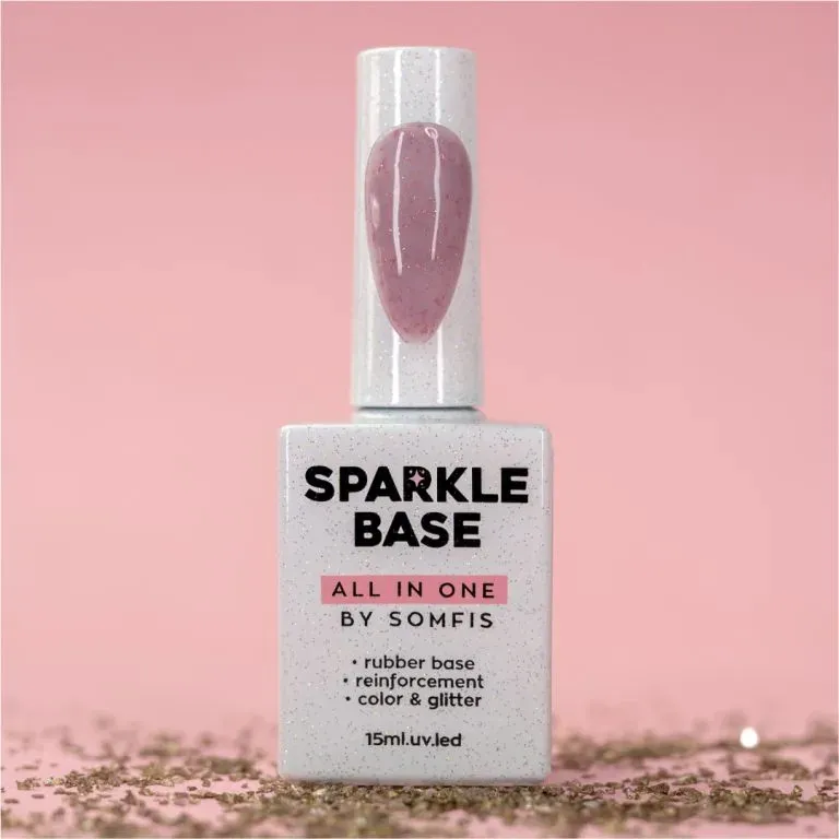 Sparkle Base Somfis 06 Plum Pink 15ml - picture 4