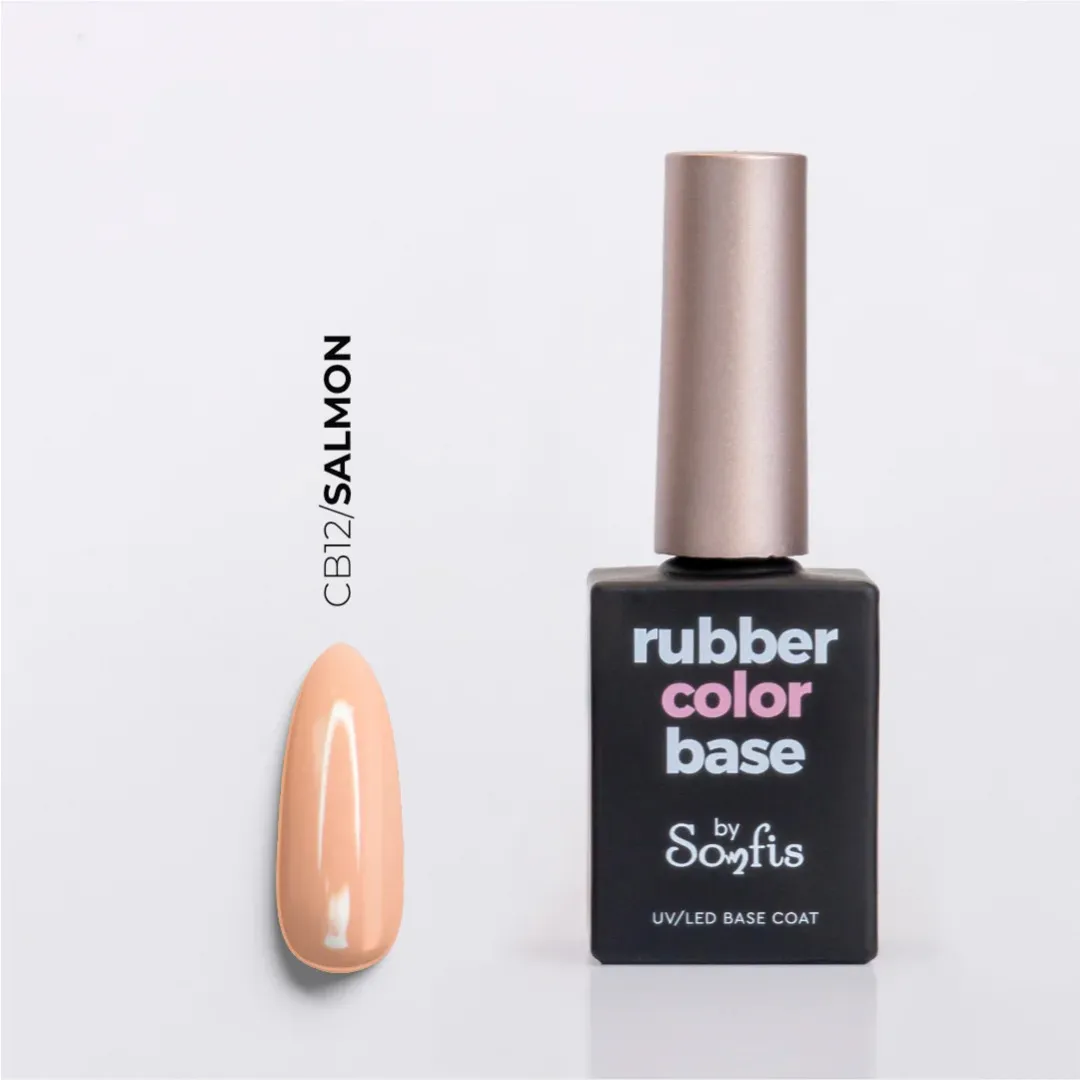 Rubber Color Base Salmon by Somfis 15ml (CB12)