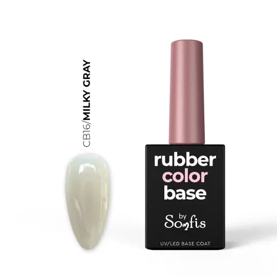 Rubber Color Base Milky Gray by Somfis 15ml (CB16)