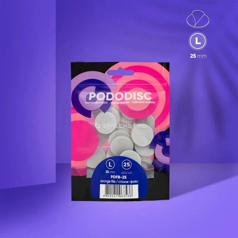 Zamjenski jastučići-turpije za jednokratnu upotrebu za pedikir disk PODODISC L EXPERT 25 (25 kom.)