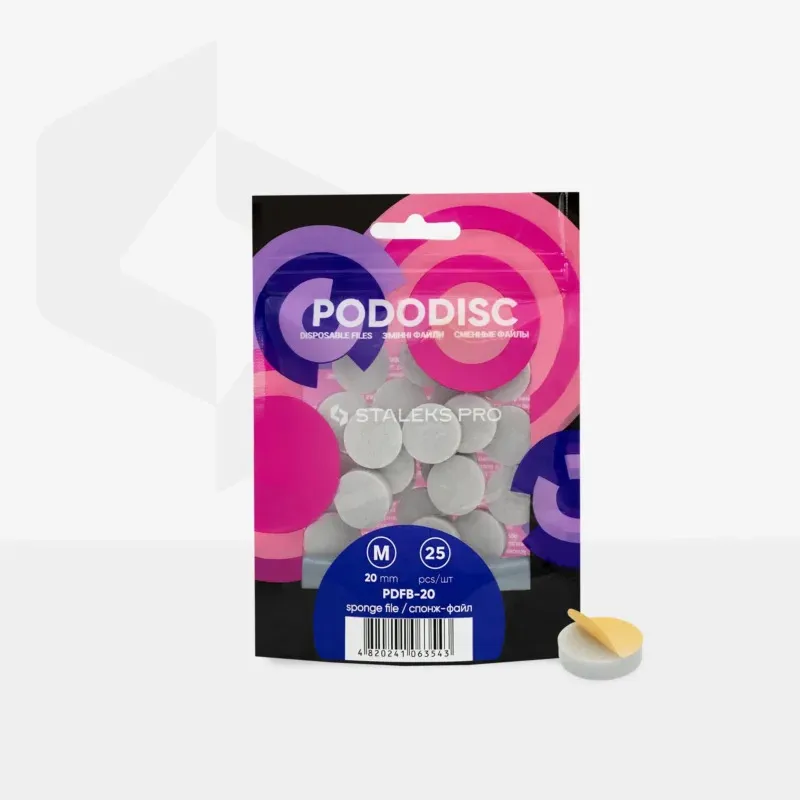 Rezervne spužvice-turpije za jednokratnu upotrebu za pedikerski disk PODODISC M EXPERT 20 (25 kom.) - picture 2