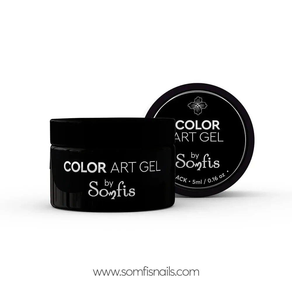 Color Art Gel Black by Somfis 5ml