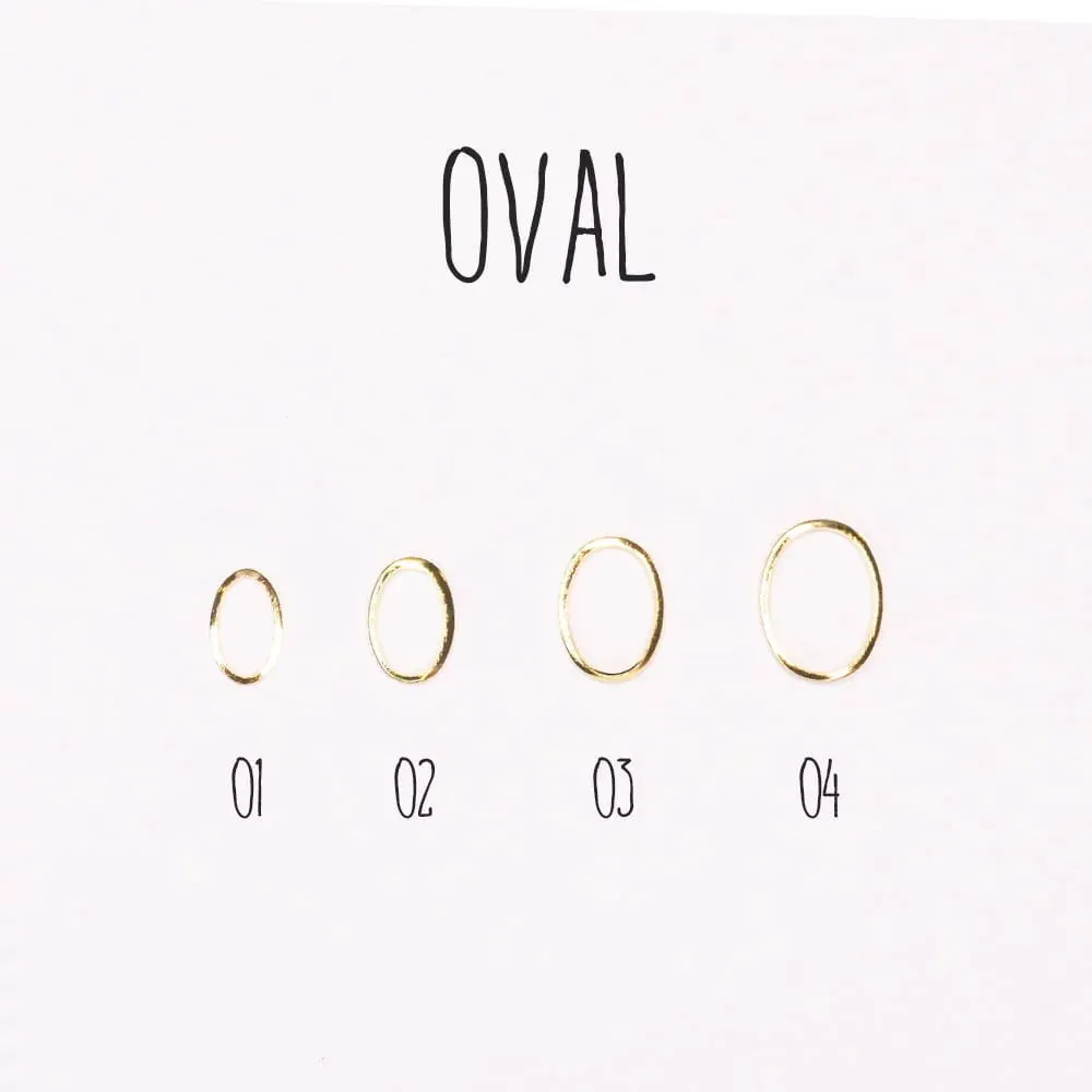 Ukras za nail art u ovalnom obliku 4mm - picture 3