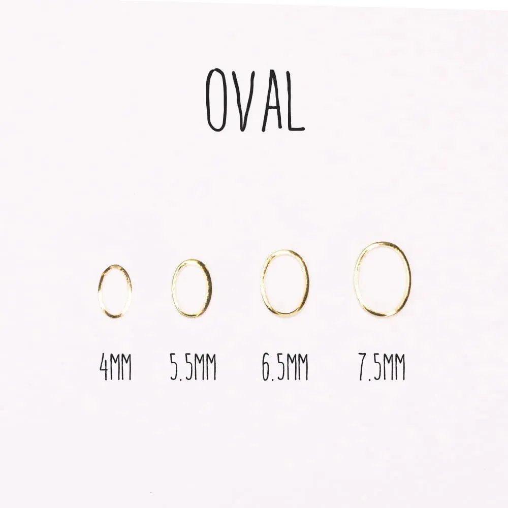 Ukras za nail art u ovalnom obliku 5.5mm - picture 2