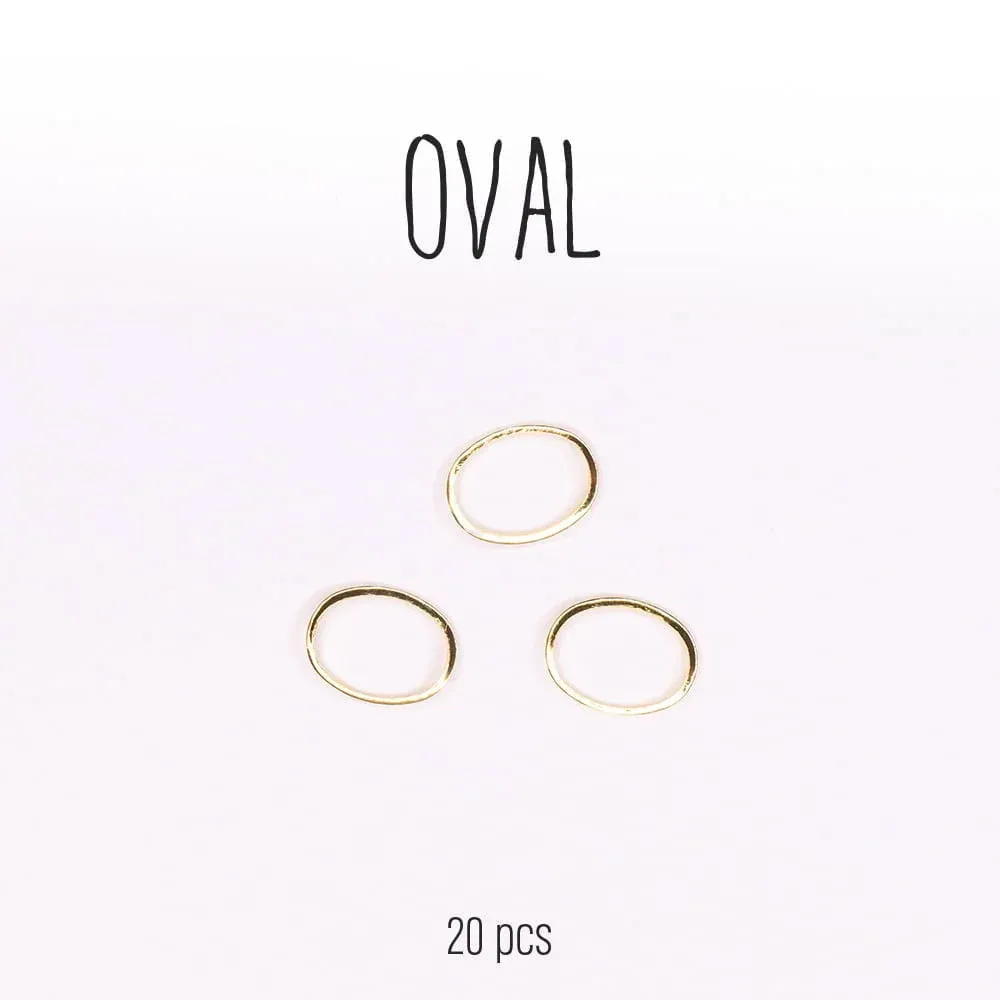 Ukras za nail art u ovalnom obliku 6.5mm