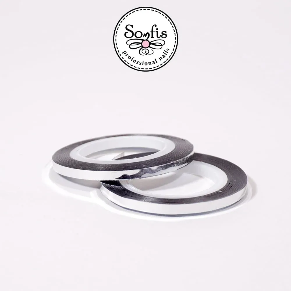 Nail Tape Srebrna Somfis 2mm