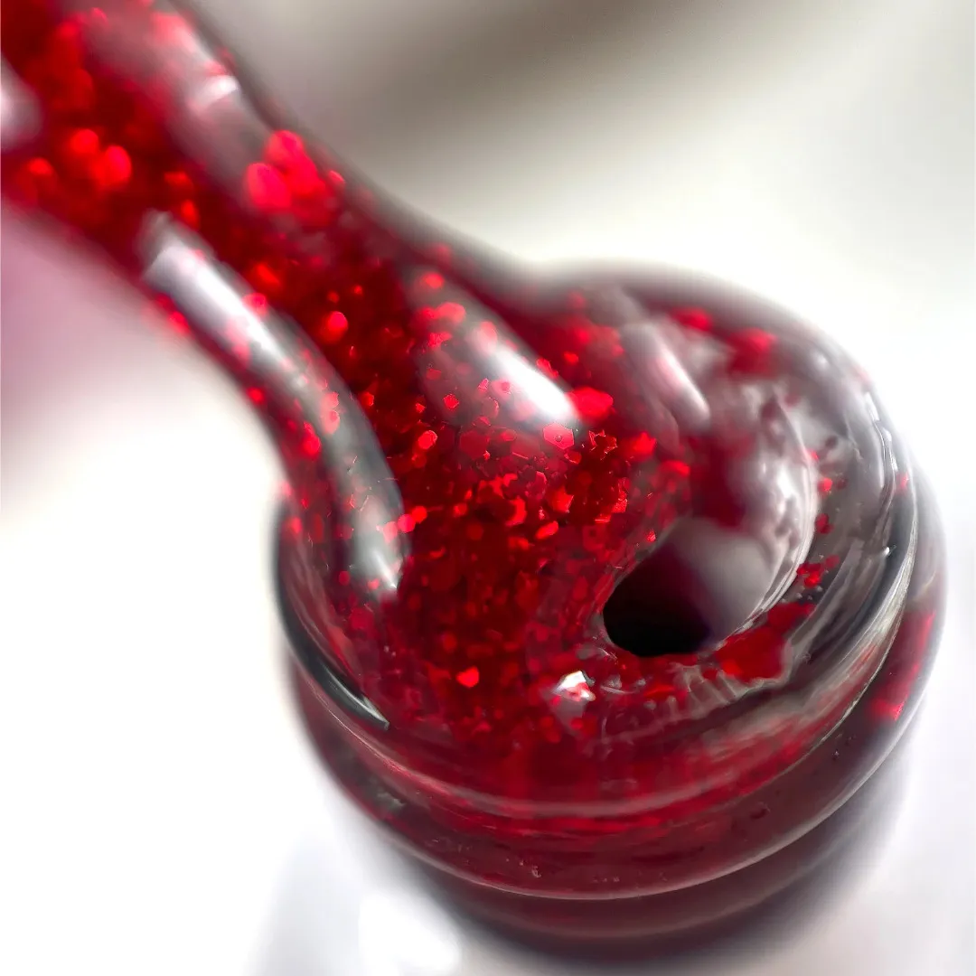 Trajni lak Somfis Glam ON GL04 s crvenim glitterom 9ml - picture 2